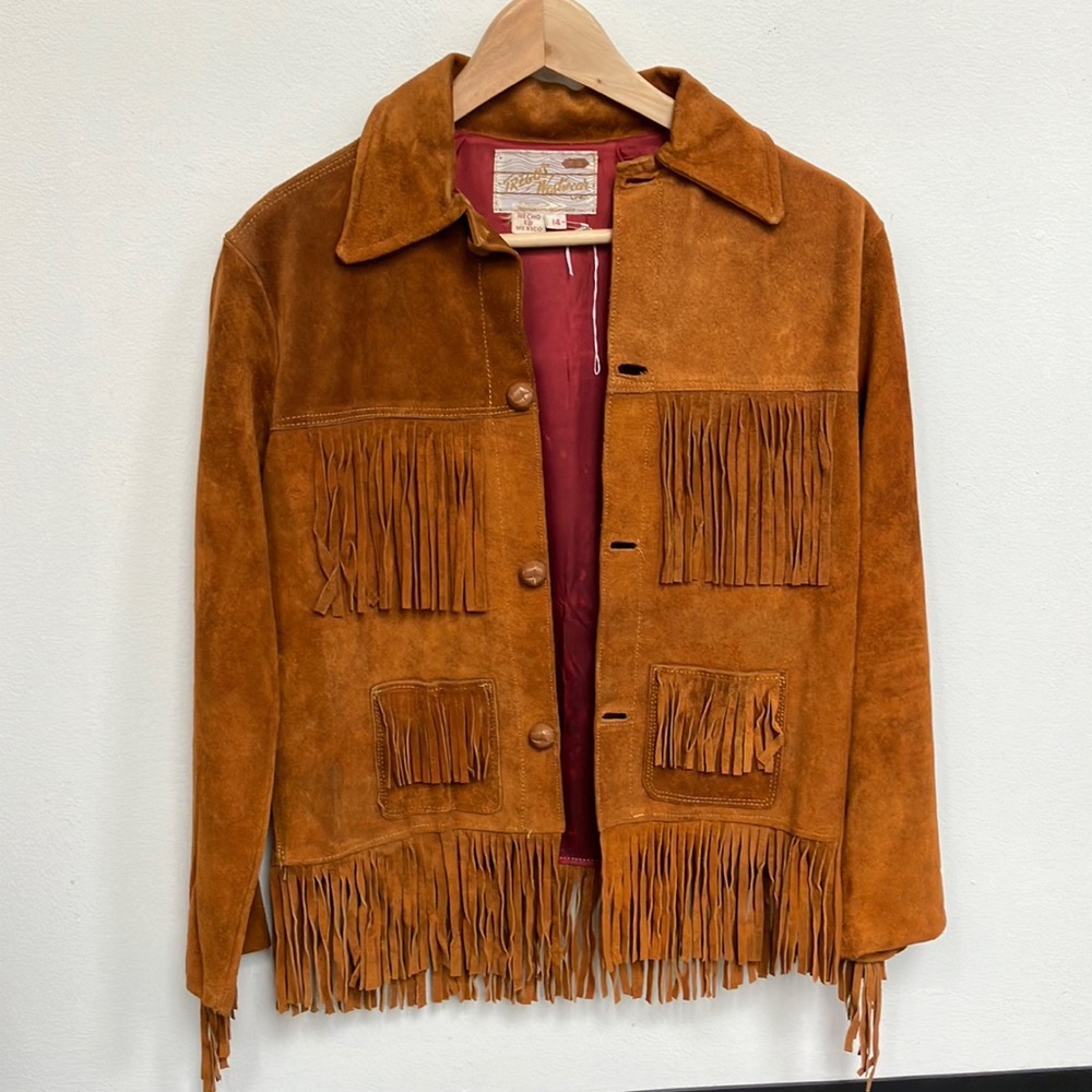 1940s or 1950s vintage fringe coat